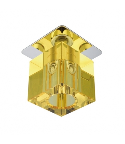 SK-18 CH/YE G4 CHROM OPR. STROP. STAŁA KRYSZTAŁ 20W G4 ŻÓŁTA Candellux 2280083