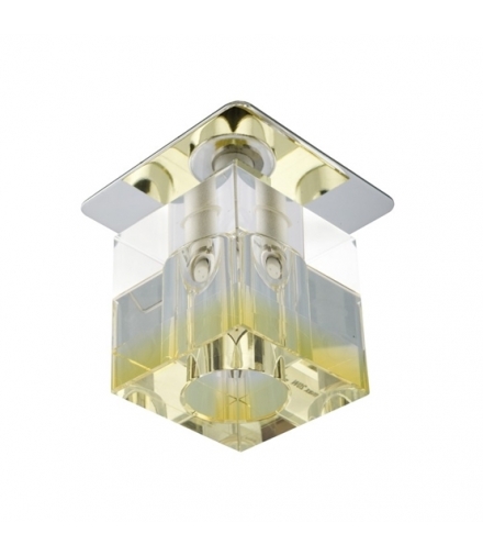 SK-18 CH/YE-P G4 CHROM OPR. STROP. STAŁA KRYSZTAŁ 20W G4 ŻÓŁTY PASEK Candellux 2280076