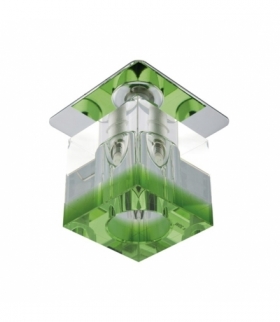 SK-18 CH/GR-P G4 CHROM OPR. STROP. STAŁA KRYSZTAŁ 20W G4 ZIELONY PASEK Candellux 2280205