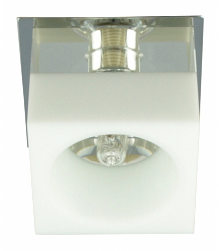 SK-66 CH/WH G9 CHROM OPR. STROP. DEKORACYJNA KWADRAT BIAŁA G9 40W Candellux 2245518