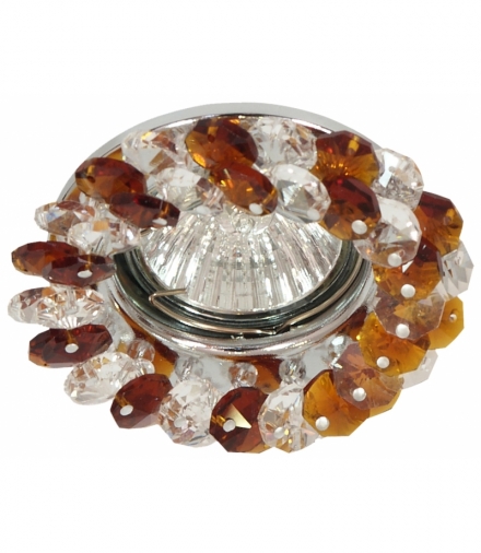 SK-78 CH/AM MR16 1X50W CHROM OPR. STROP. DEKORACYJNA BURSZTYN Candellux 2222844