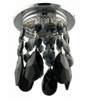 SK-64 CH/BK MR16 CHROM OPR. STROP. DEKORACYJNA TRANSPARENTNA CZARNA MR16 50W Candellux 2243910