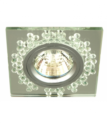 SS-18 CH/TR MR16 CHROM OPR. STROP. STAŁA KWADRATOWA SZKŁO TRANSPARENTNE Candellux 2250017