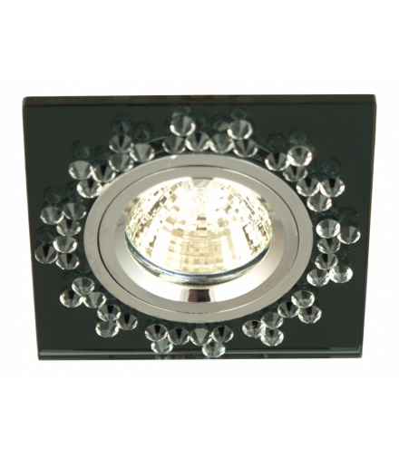 SS-18 CH/GP MR16 CHROM OPR. STROP. STAŁA KWADRATOWA SZKŁO GRAFITOWE Candellux 2250048