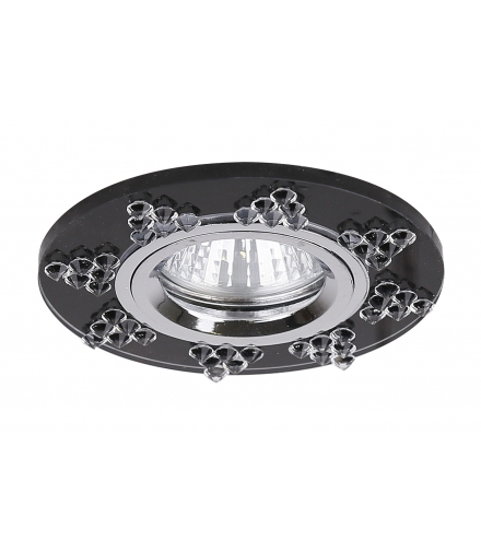 SS-19 CH/GP MR16 CHROM OPR. STROP. STAŁA OKRĄGŁA SZKŁO GRAFITOWE Candellux 2250130