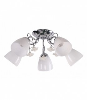 ARIAM LAMPA SUFITOWA 5X40W E27 BIAŁY Candellux 35-79244