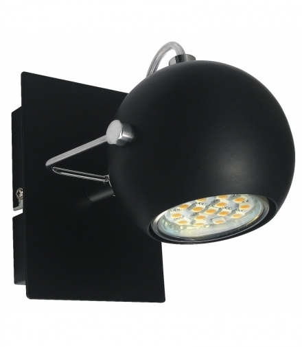 KINKIET TONY 1X3W LED GU10 CZARNY MATOWY Candellux 91-25005-Z