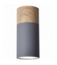TUBA LAMPA SUFITOWA 1X15W GU10 6,8/15 SZARY+DREWNO Candellux 2284279