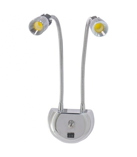 FLORYA-6 LED CHROME Oprawa dekoracyjna COB LED PODWÓJNA 2x3W