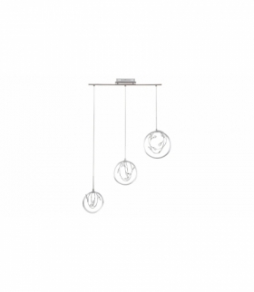 Lampa wisząca CHRISSY LED 20W, IP20 1400lm, 3000K, srebrny chrom kryształ przezroczysty Rabalux 1494