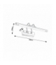 Kinkiet nad obraz LUDOVIC, LED 9W 810lm, 4000K, IP20, chrom Rabalux 1495