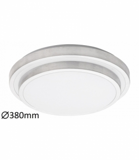 Plafon ASPEN LED 24W, IP20 1290llm, 3000K, szczotkowane aluminium biały Rabalux 1516