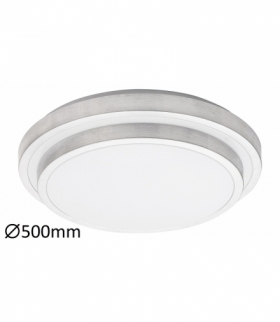 Plafon ASPEN LED 36W, IP20 1940lm, 3000K, szczotkowane aluminium biały Rabalux 1517