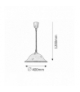 Lampa wisząca Art E27 60W 420 mm kwiatki Rabalux 1956