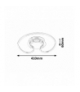 Plafon Melora LED 30W 2400lm 4000K chrom Rabalux 2189