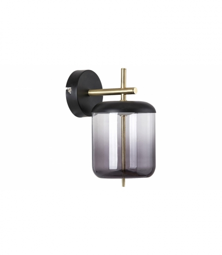 Kinkiet Delice Led 6W czarny brąz szkło dymne Rabalux 5025