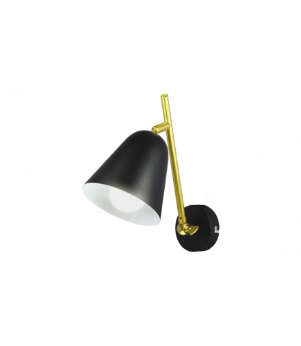 Kinkiet Alder E-14 1x max. 40W, IP20, czarny złoty biały Rabalux 5375