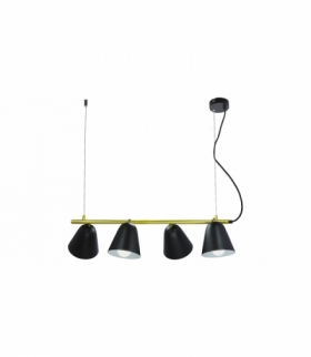 Lampa wisząca Alder E-14 4x max. 40W IP20 czarny złoty biały Rabalux 5377