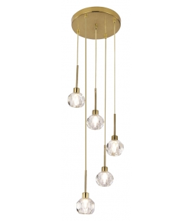 Lampa wisząca Kassia G9 5xmax. 5W złota Rabalux 5396