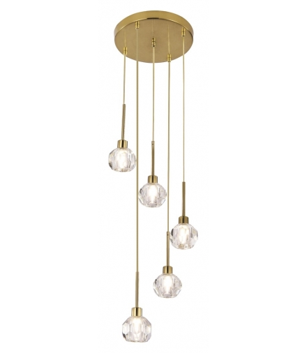 Lampa wisząca Kassia G9 5xmax. 5W złota Rabalux 5396