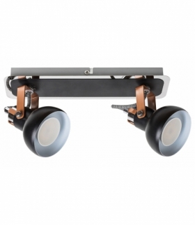 Spot BALZAC,GU10, 2max x35W, IP20, czarny matowy kolor szampański chrom czarny biały Rabalux 5610