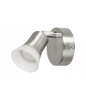 Spot Riley,LED, 4W 350lm, 3000K, IP20, chrom satynowy szkło opalizowane Rabalux 5626