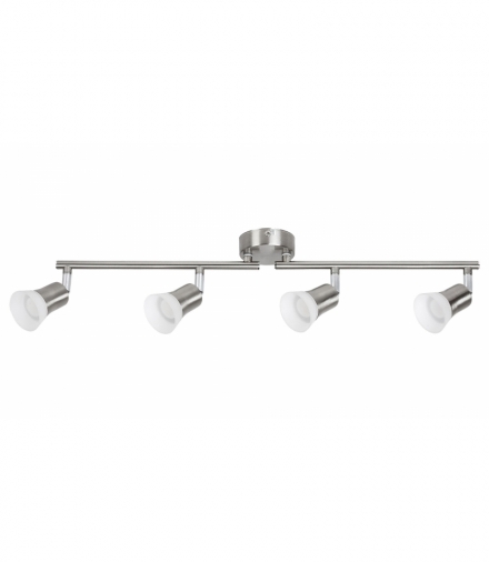 Spot Riley,LED, 4x4W 4x350lm, 3000K, IP20, chrom satynowy szkło opalizowane Rabalux 5630