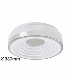 Plafon POLINA LED 24W, IP20 1510lm, 3000K, chrom szkło opalizowane Rabalux 5697