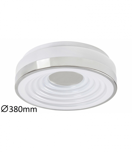 Plafon POLINA LED 24W, IP20 1510lm, 3000K, chrom szkło opalizowane Rabalux 5697