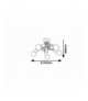 Lampa sufitowa Linett E-27 5x max 40W IP20 multicolor Rabalux 6340
