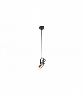 Lampa wisząca Raven LED 5W 400lm, 3000K czarny matowy złoty Rabalux 6429