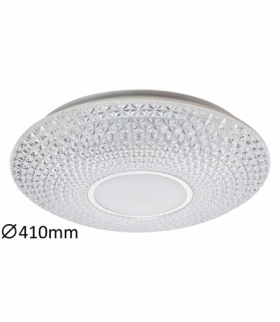 Plafon CORALIA LED 48W, IP20 3476lm, 3000K-6500K, przeźroczysty biały chrom Rabalux 1518
