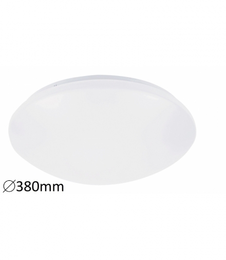 Plafon Lucas LED 24W IP44 1560lm, 4000K biały 380mmx90mm Rabalux 3420