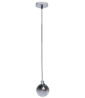 Lampa wisząca SEMIRA E-14 1x max. 4W chrom szkło dymne Rabalux 5002