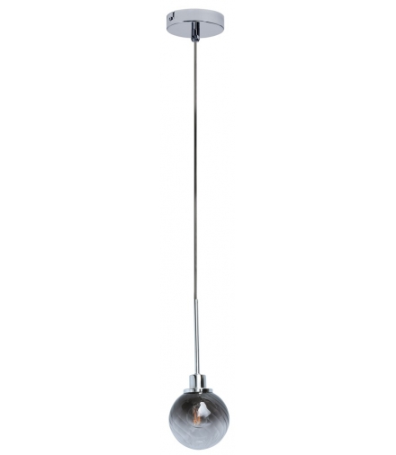 Lampa wisząca SEMIRA E-14 1x max. 4W chrom szkło dymne Rabalux 5002