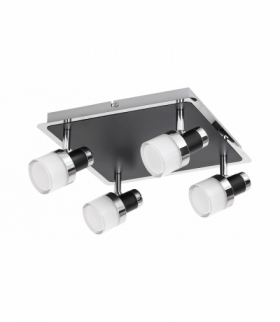 Lampa łazienkowa Harold LED 20W IP44 1600lm,4000K chrom czarny opal Rabalux 5024