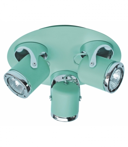 Lampa sufitowa April GU10 3x max 5W IP20 miętowy Rabalux 5035