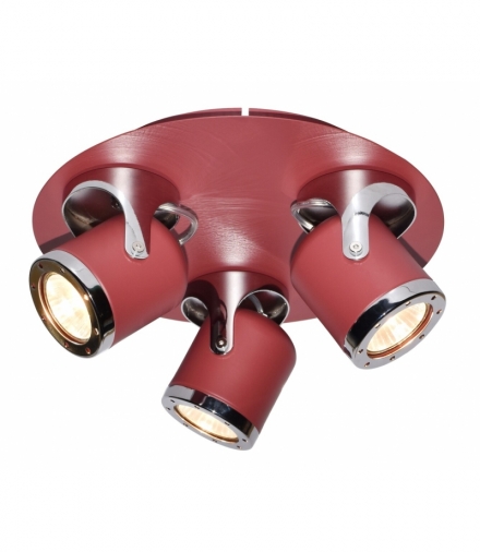Lampa sufitowa April GU10 3x max 5W IP20 czerwony Rabalux 5039