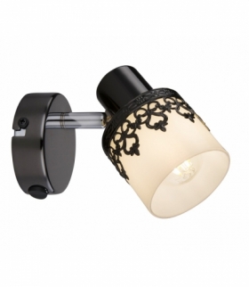 Kinkiet Lacey E14 1x max.40W czarny biały chrom Rabalux 5341