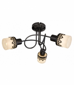 Spot Lacey E14 3x max.40W czarny biały chrom Rabalux 5343