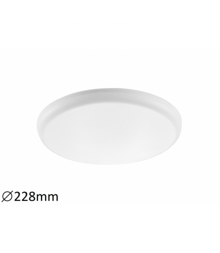 Plafon Oleg LED 24W IP65 IP20 2568lm, 4000K biały 228mmx25mm Rabalux 5370