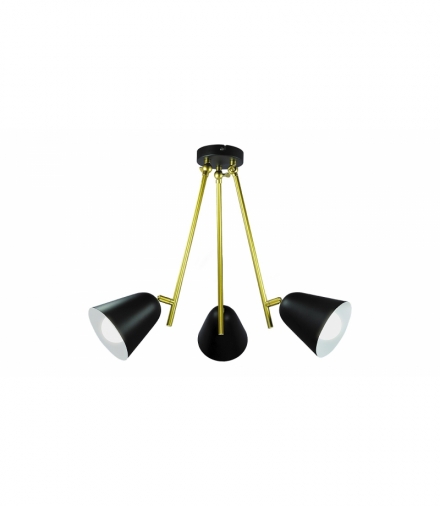 Lampa wisząca Alder E-14 3x max. 40W IP20 czarny złoty biały Rabalux 5376