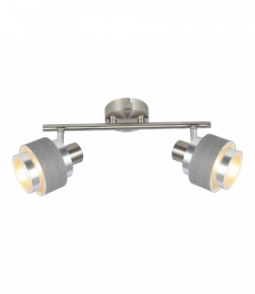 Spot Basil E14 2x max.10W chrom satyna srebrny dąb Rabalux 5380