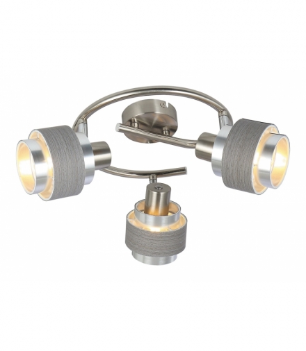 Spot Basil E14 3x max.10W chrom satyna srebrny dąb Rabalux 5381