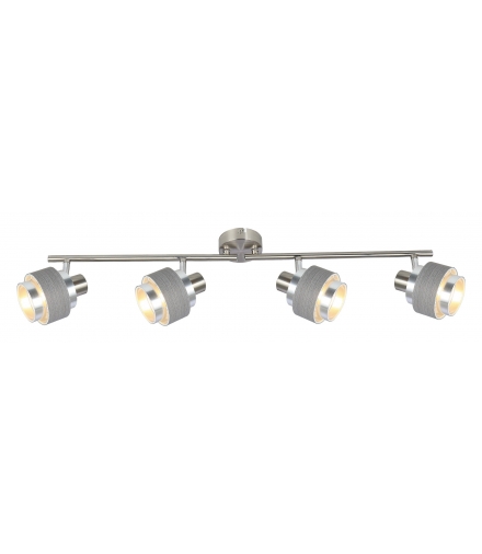 Spot Basil E14 4x max.10W chrom satyna srebrny dąb Rabalux 5382