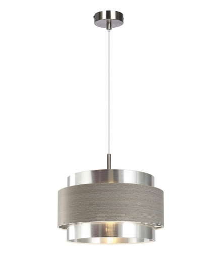 Lampa wisząca Basil E14 1x max.10W chrom satyna srebrny dąb Rabalux 5383