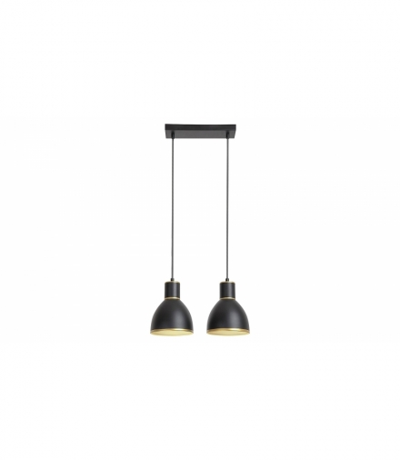 Lampa wisząca MACKENZIE,E-27, 2max x60W, IP20, czarny złoty Rabalux 5603