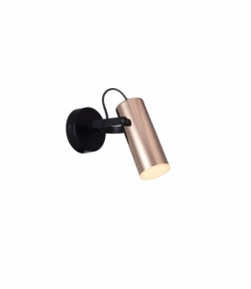 Kinkiet Raven LED 5W 400lm, 3000K czarny matowy złoty Rabalux 6428
