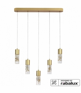 Lampa wisząca Floresta LED 20W 5 pł. złoty Rabalux 6559