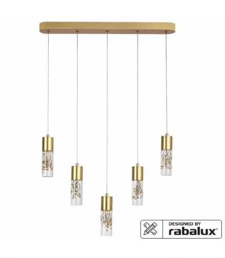 Lampa wisząca Floresta LED 20W 5 pł. złoty Rabalux 6559
